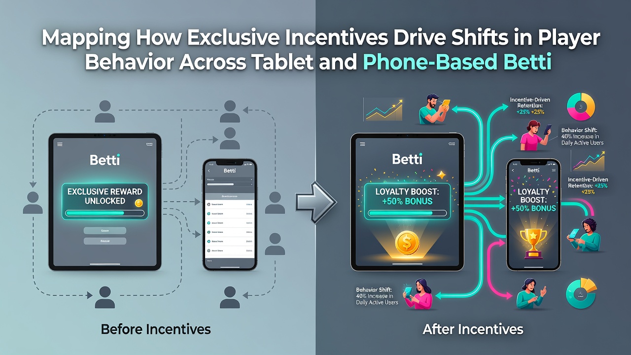 Infographic illustrating behavioral changes in mobile betting users after receiving exclusive incentives