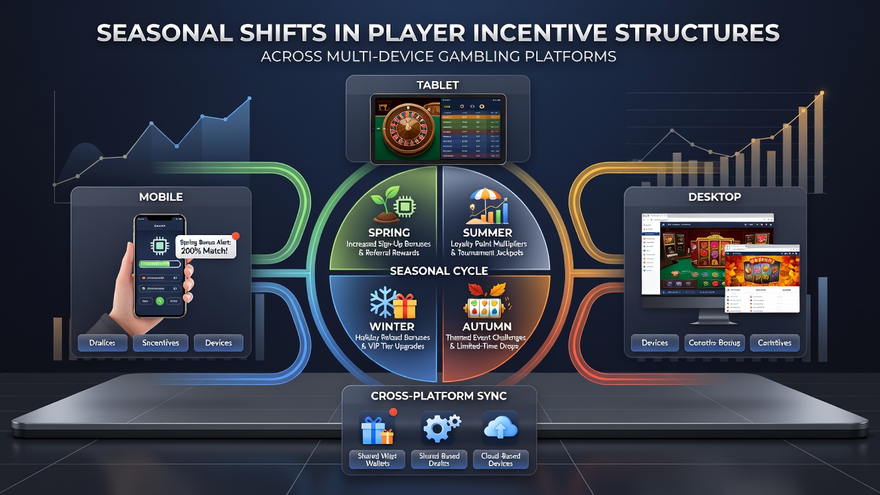 Data visualization of incentive adjustments between devices during different seasons